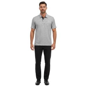 Oakley Mens Golf Shirt XL Black Gray‎ Tailored Fit Performance Athletic Sporty